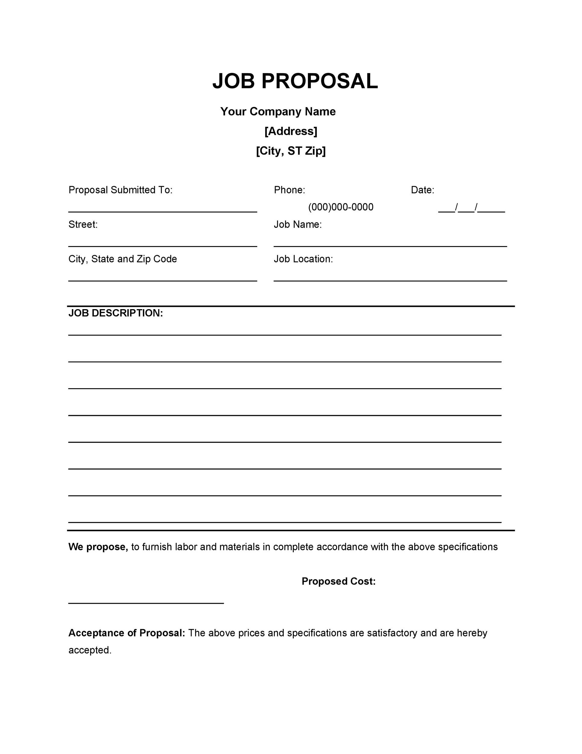 Job Proposal