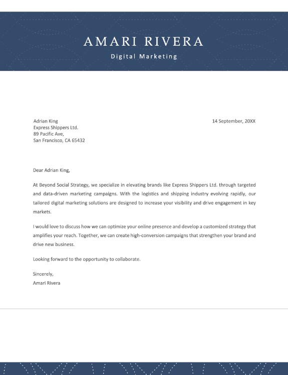 Business Letter of Introduction