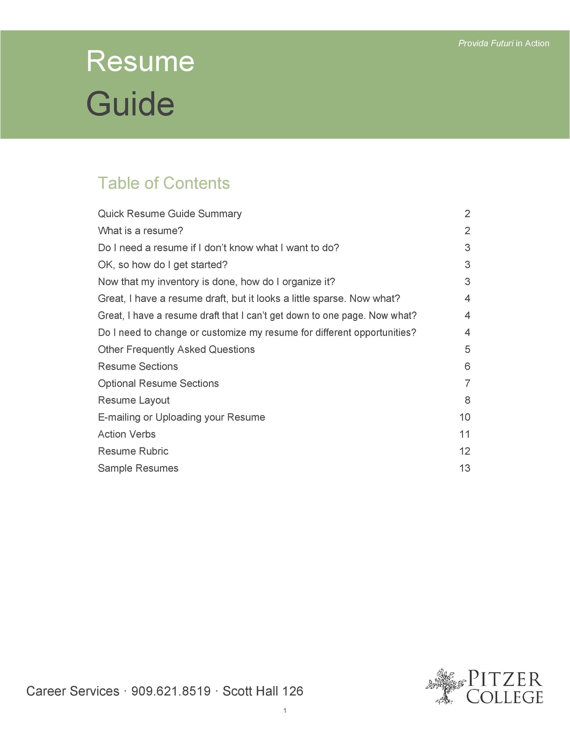 Resume Guide