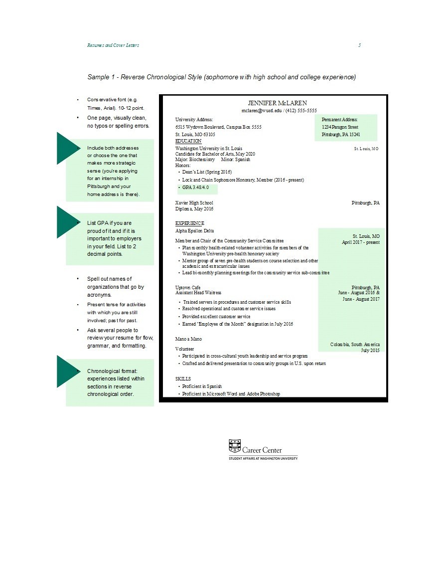 Collection: College Resume Templates
