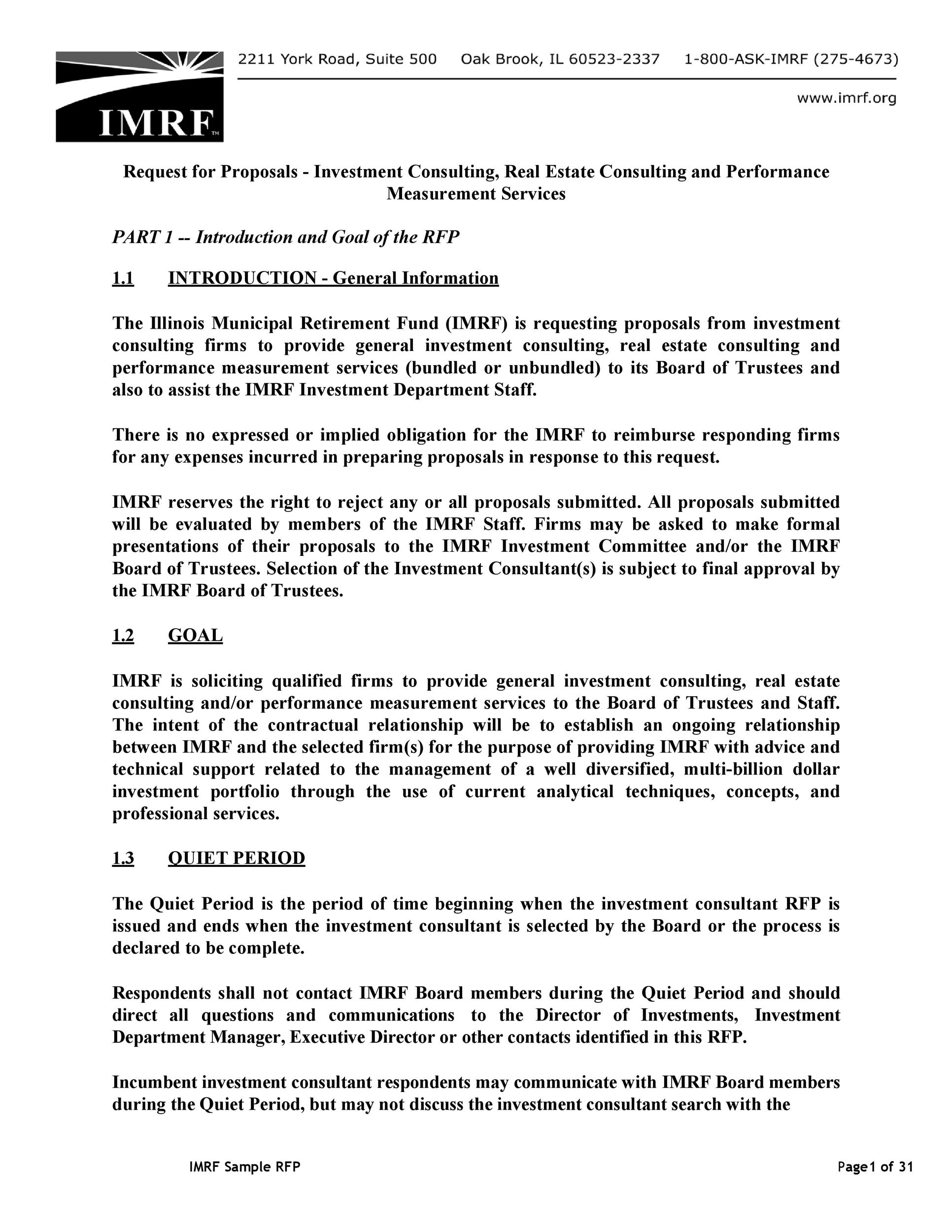 Template for Consulting Proposal