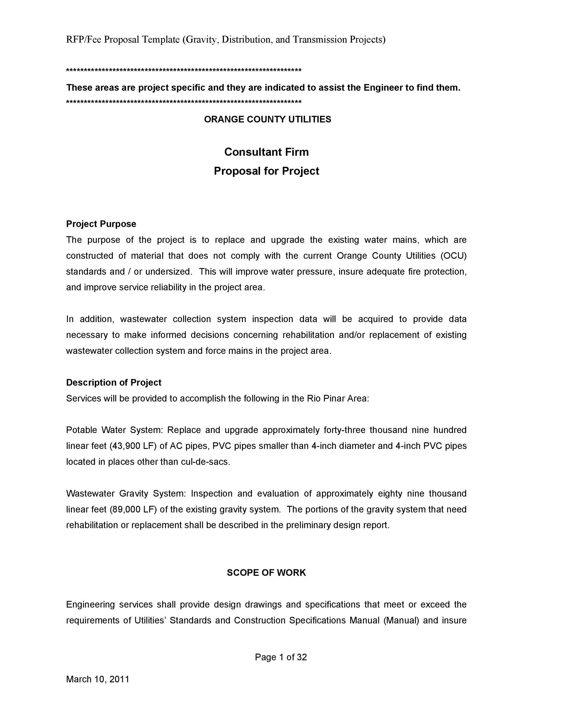 Consultant Firm Proposal for Project