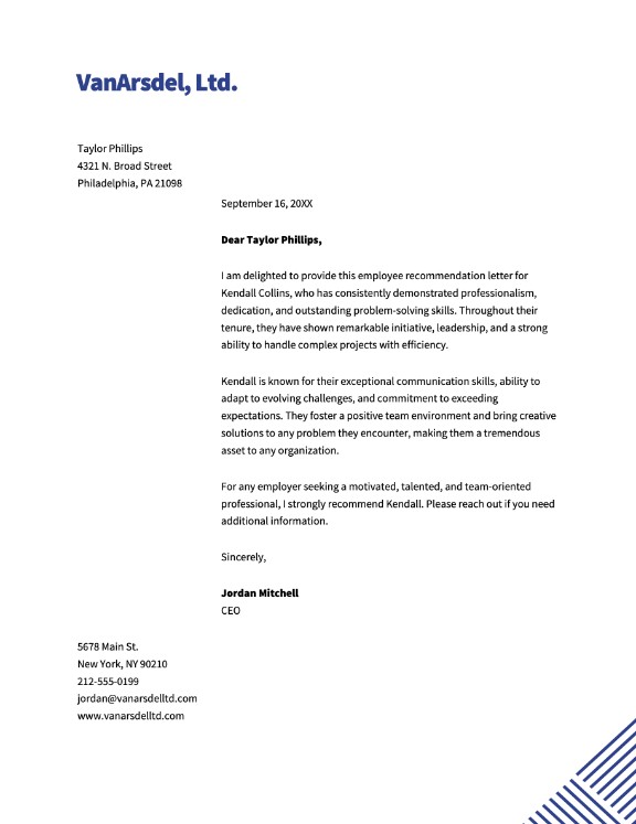 Corporate Letter of Introduction