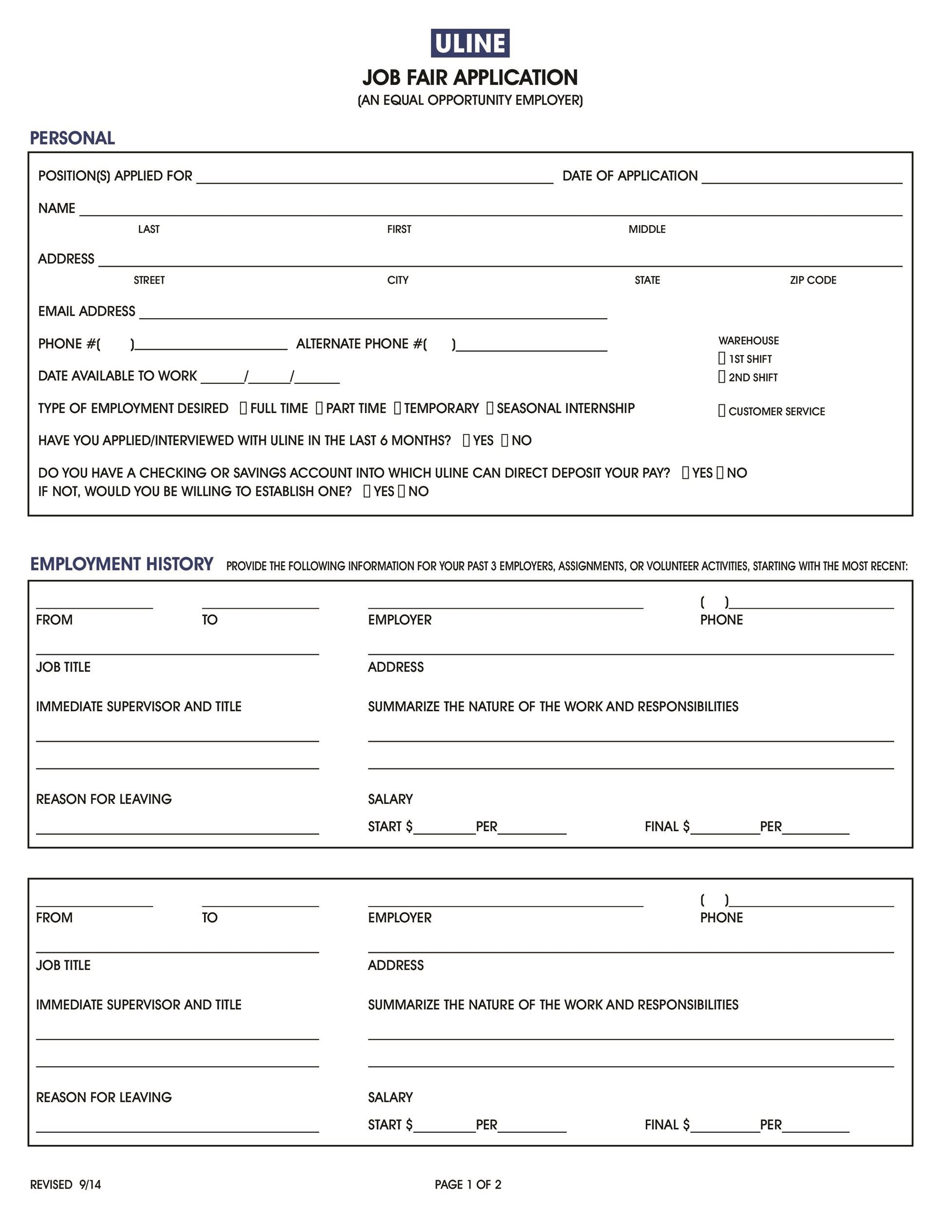 Job Fair Application
