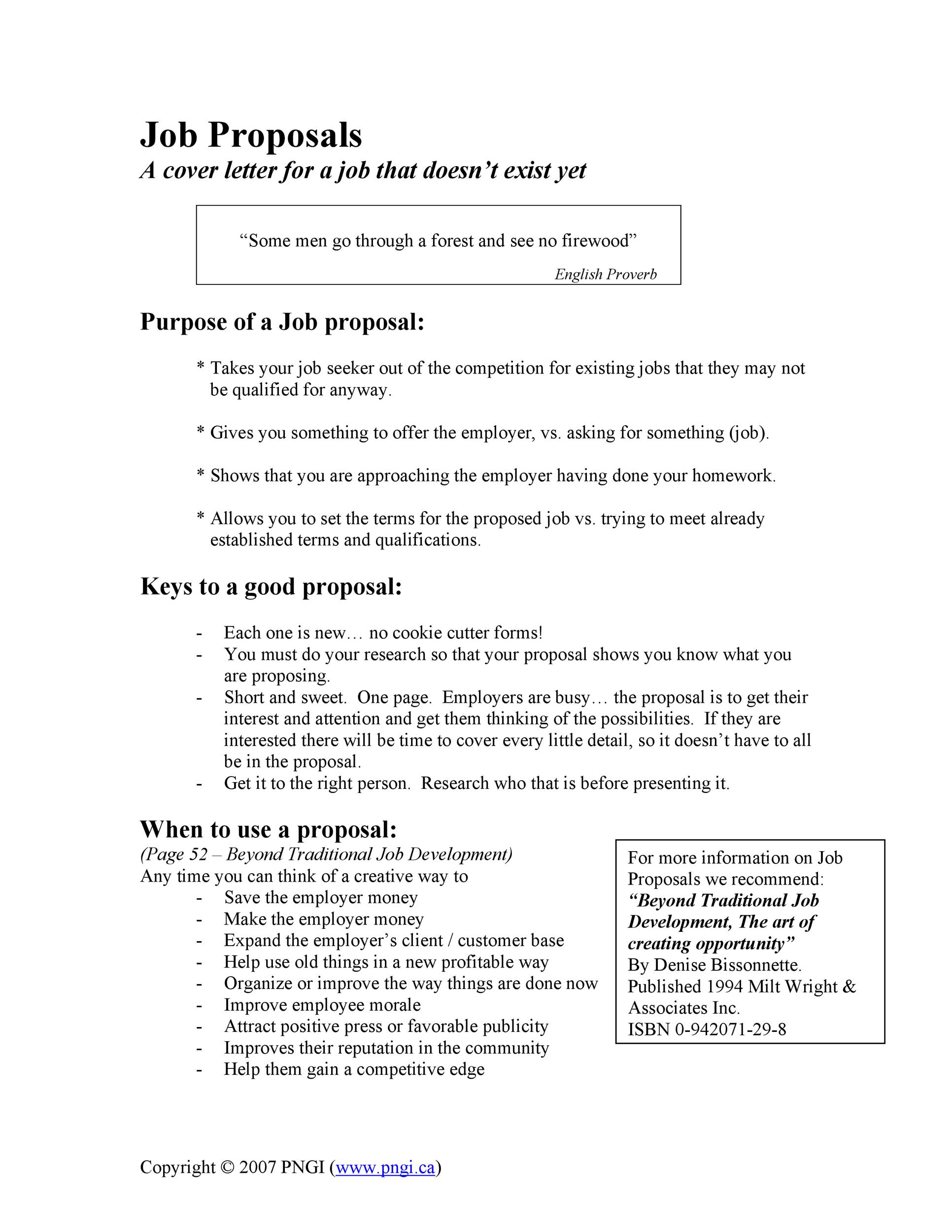 Job Proposals