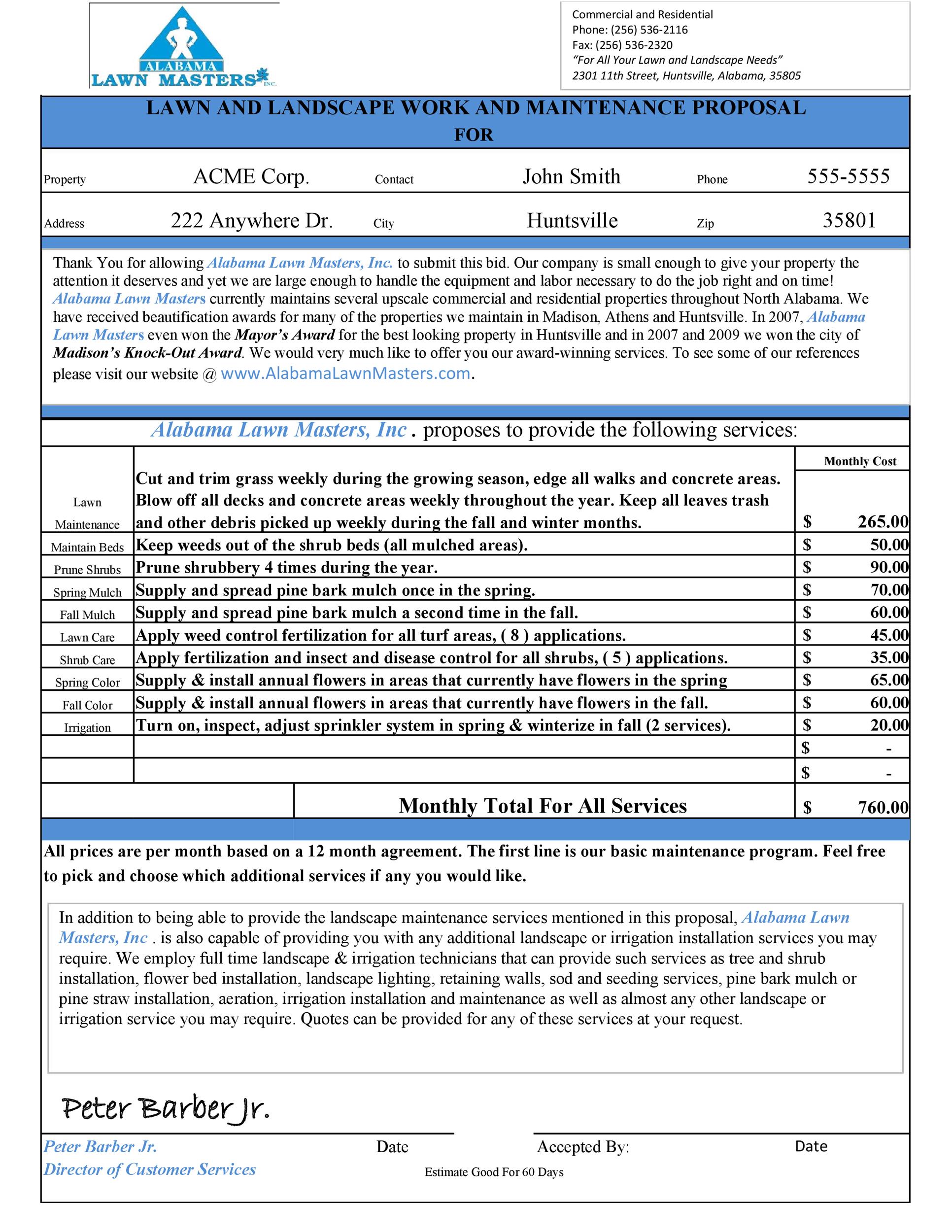 Proposal Template