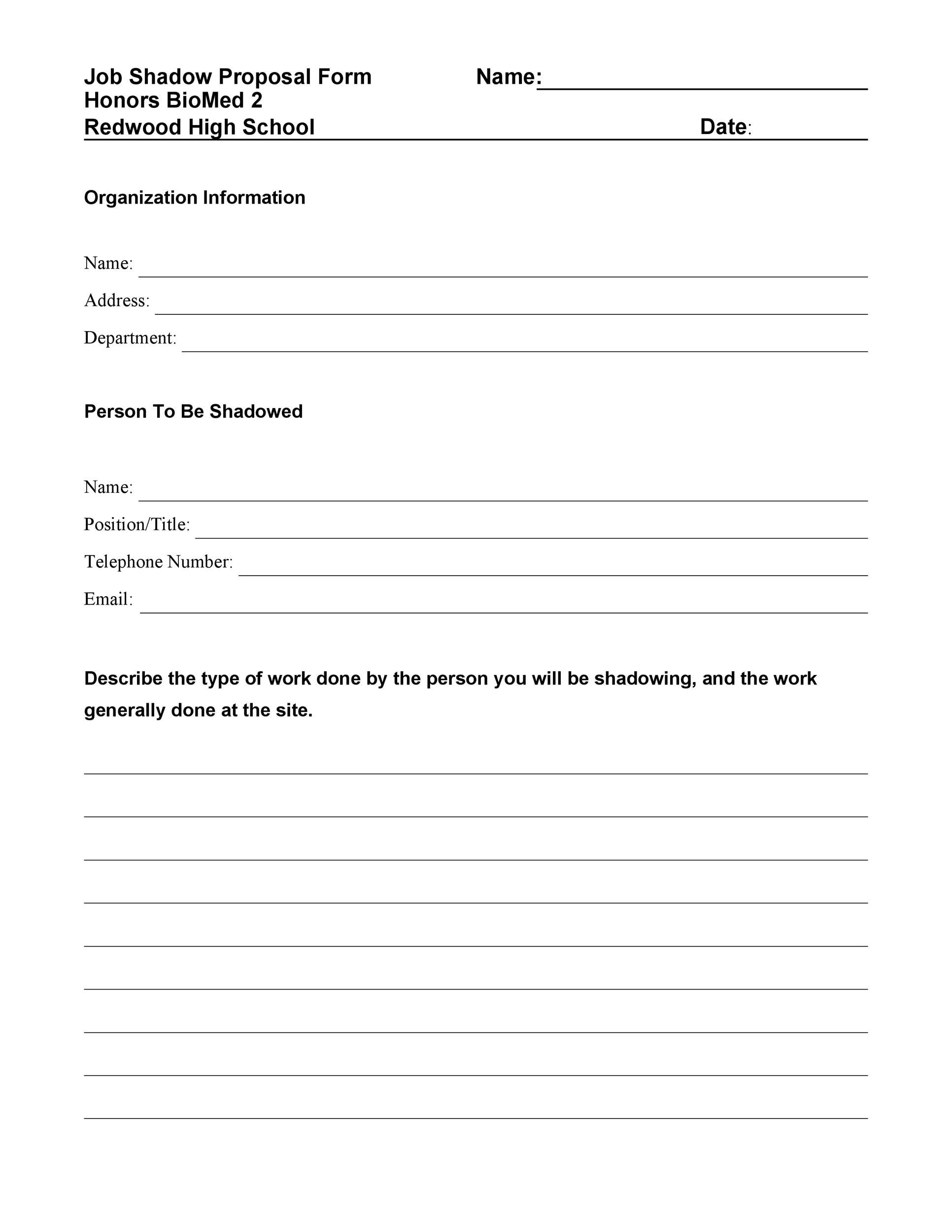 Job Proposal Form