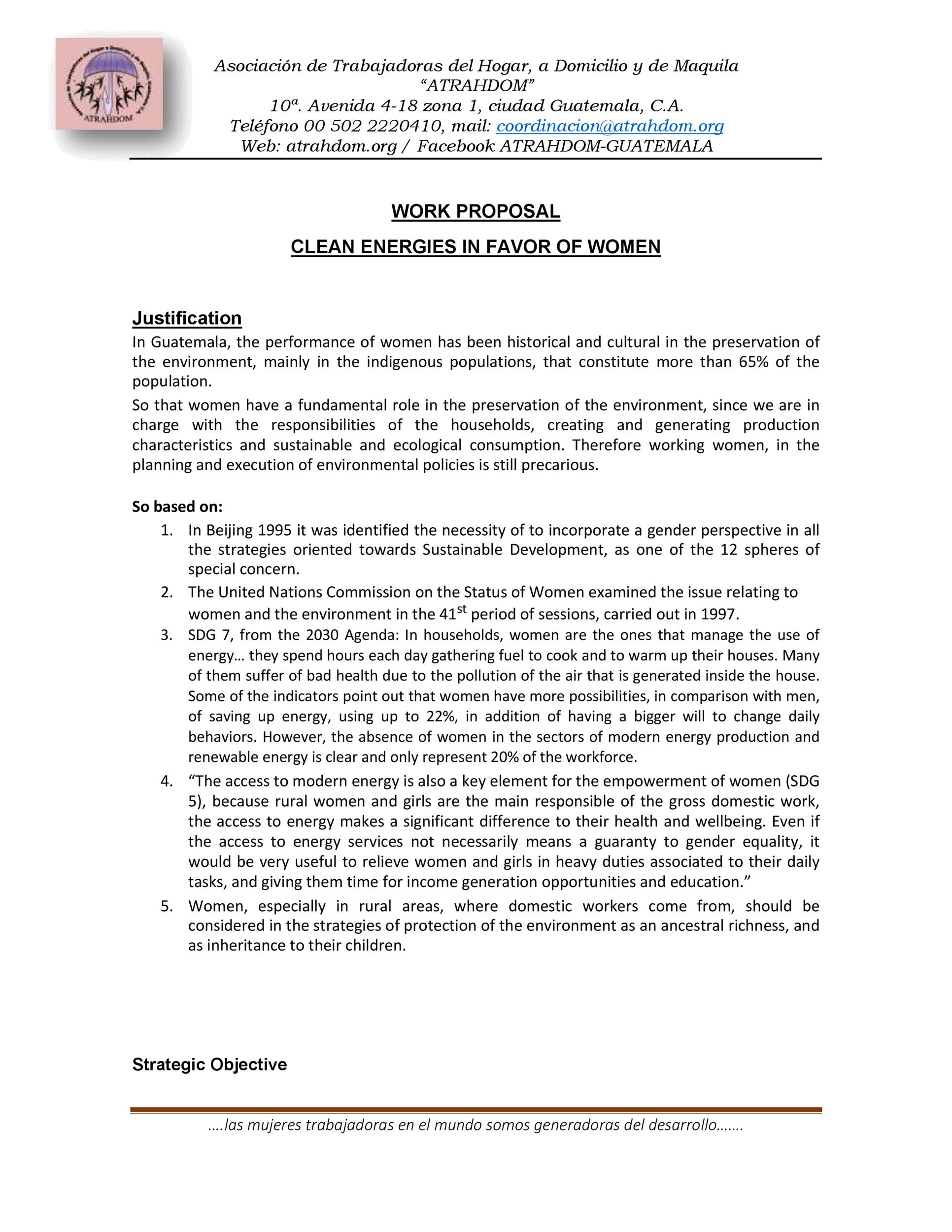 Work Proposal Sample