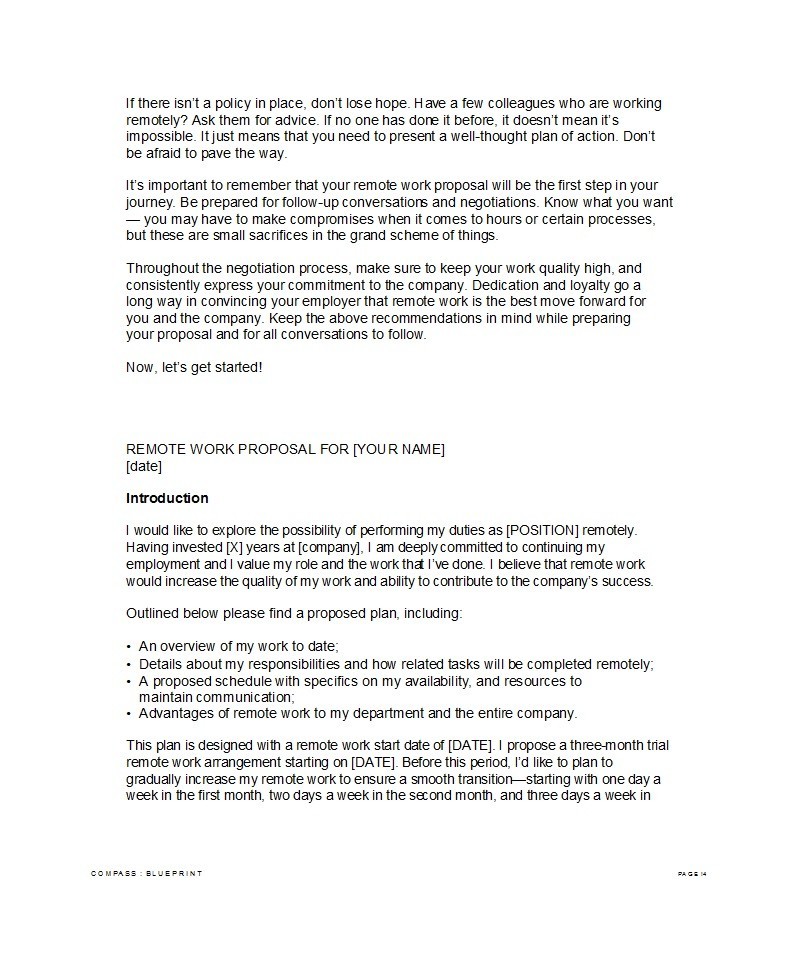 Professional Job Proposal Template