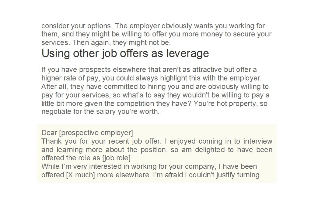 Salary Negotiation Letter with Tips