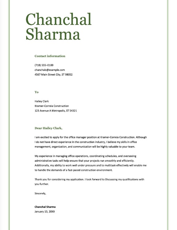 Simple Classic Letter of Introduction